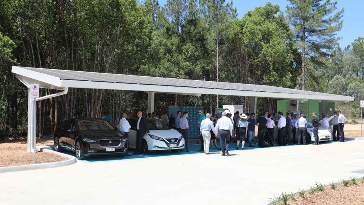 The new charging station heralds the 42 planned outlets along Australia’s east coast.